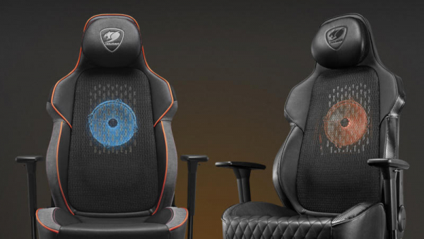 Cougar представляет игровое кресло NXSYS AERO с антипригарным покрытием и 200-мм вентилятором RGB