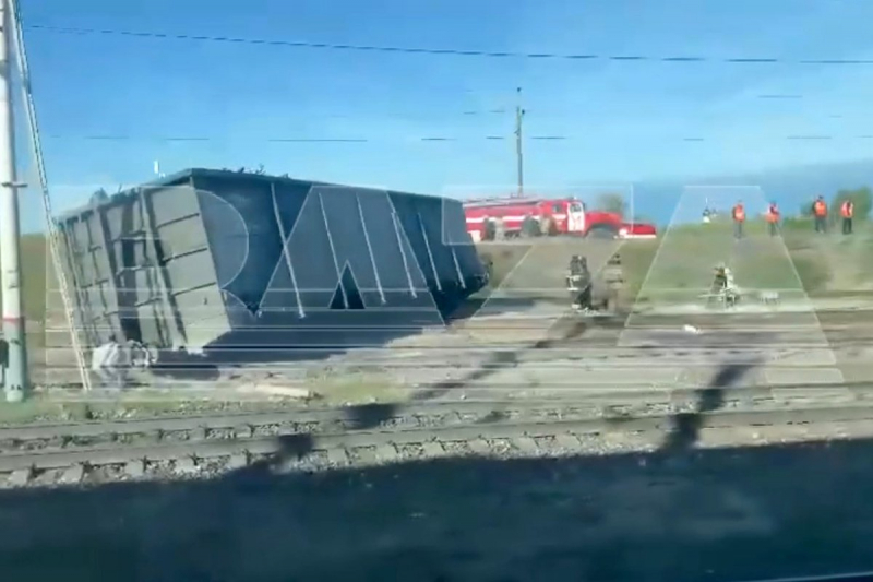 Атака беспилотника на грузовой поезд под Волгоградом