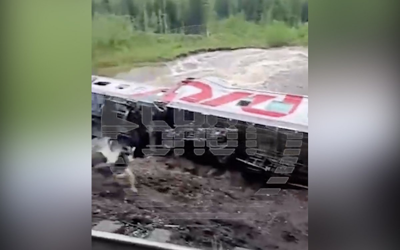 Крушение поезда в Коми
