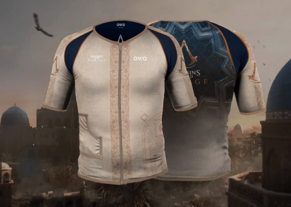 OWO и Ubisoft выпустят специальную версию футболки Skin с тактильной обратной связью для Assassin’s Creed Mirage