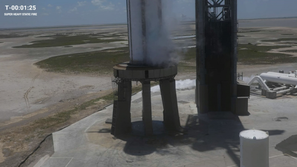SpaceX провела в основном успешные огневые испытания ускорителя Super Heavy для ракеты Starship