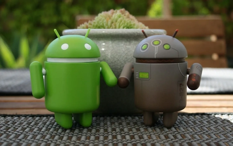 Два андроида android couple computer technolo