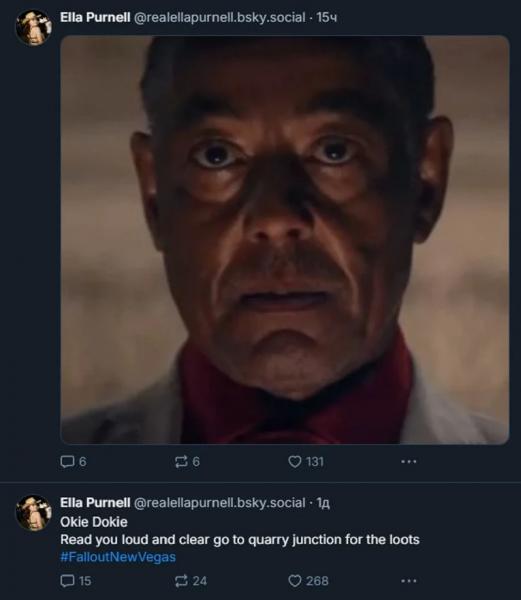 Звезда сериала Fallout начала проходить New Vegas