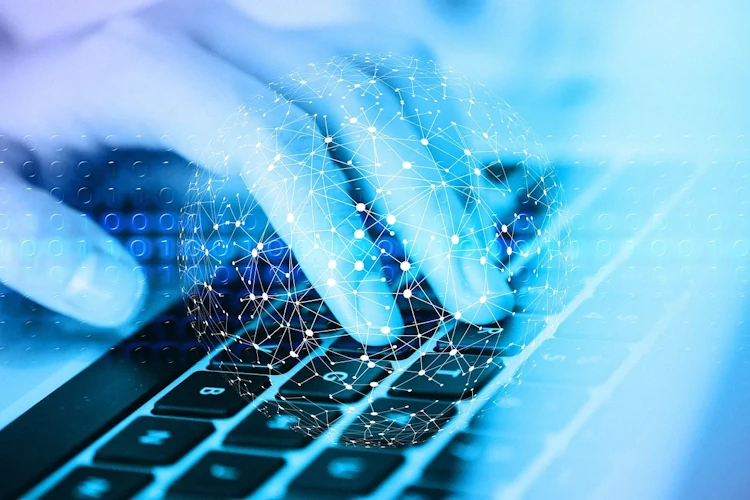 Network, keyboard, hand image. free for use
