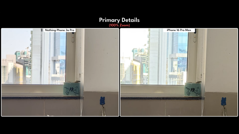 Блогер сравнил камеры Nothing Phone 3a Pro и iPhone 16 Pro Max
