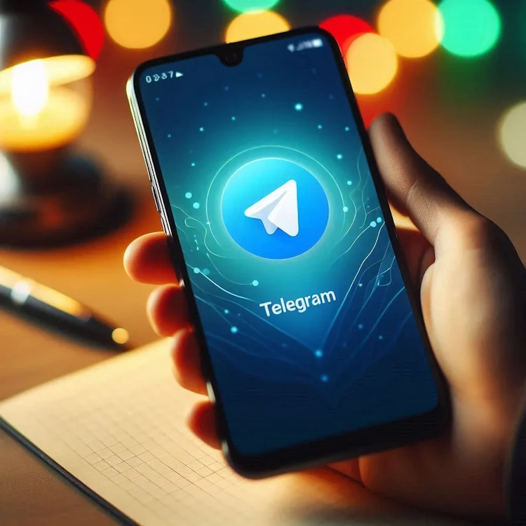 Telegram на экране смартфона