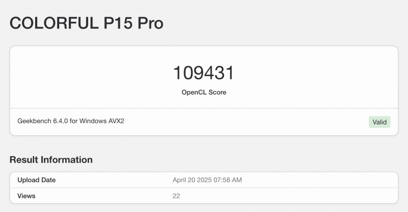 Geekbench раскрыл производительность мобильной версии RTX 5060