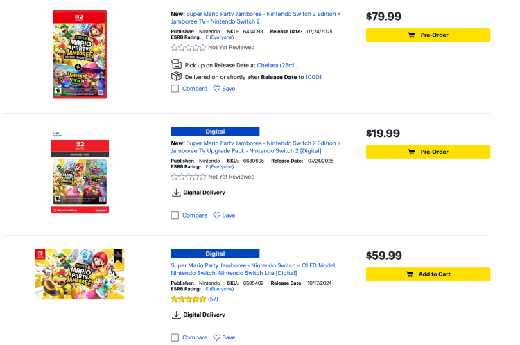 Nintendo раскритиковали за продажу слегка улучшенных игр за $19.99