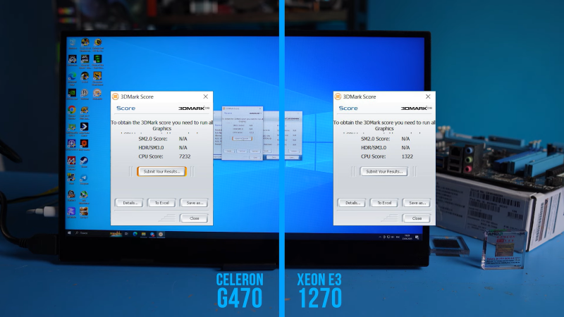 Раритетный однорядерный Intel для LGA 1155 проверили в играх и софте