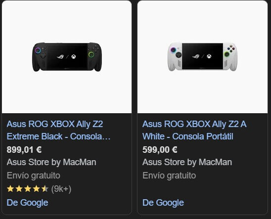 Названы цены на консоли ROG Xbox Ally и ROG Xbox Ally X