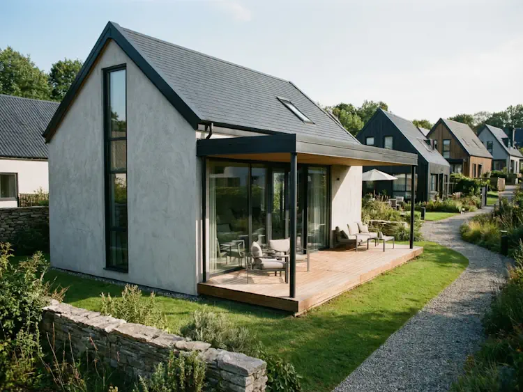 Современный коттедж в коттеджном поселке