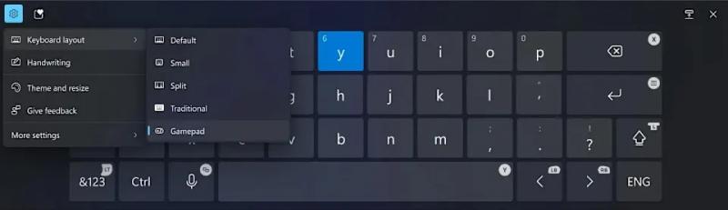 Microsoft обновила клавиатуру Windows 11 под геймпад