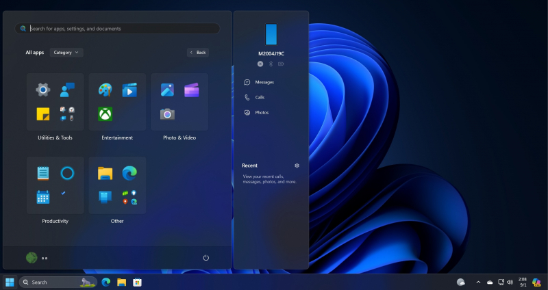 Представлен обновленный дизайн меню «Пуск» в Windows 11