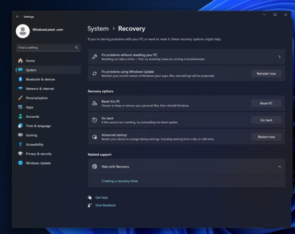 Windows 11 сможет переустанавливать сама себя, причём без потери файлов и приложений